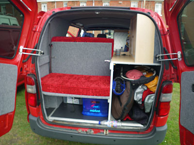 Surf/Bike Rear Door Open